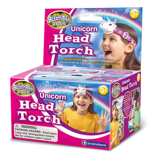 Brainstorm Toys Unicorn Head Flashlight With Light &#x26; Sound